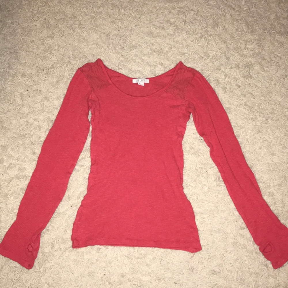 Coral long sleeved shirt!